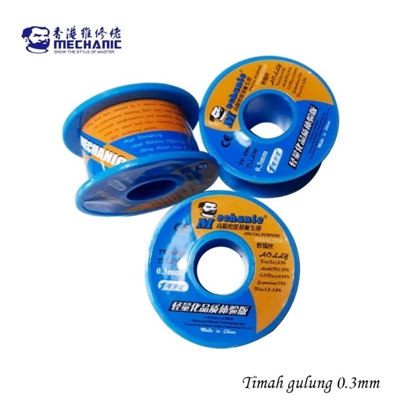 Jual TIMAH GULUNG MEKANIK 0.2 / 0.3 TIMAH SOLDERAN TIMAH SOLDER ...