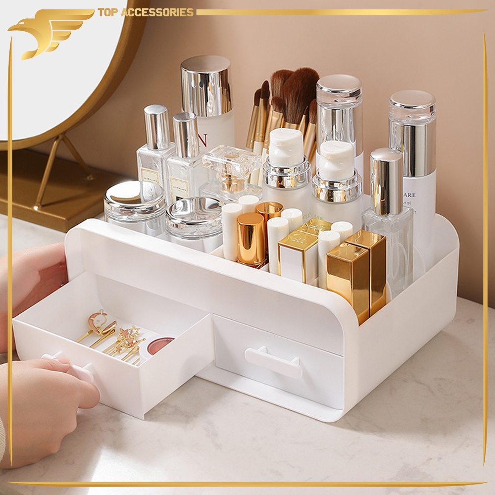 Jual Rak Kosmetik 2 Laci / Rak Makeup / Rak Serbaguna / Rak Kosmetik ...