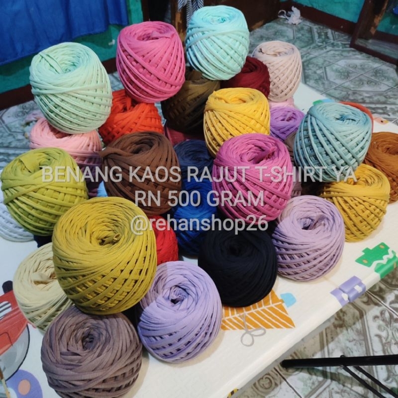 Jual BENANG KAOS RAJUT T-SHIRT YARN / BENANG MAJUN / BENANG SPANDEK ...
