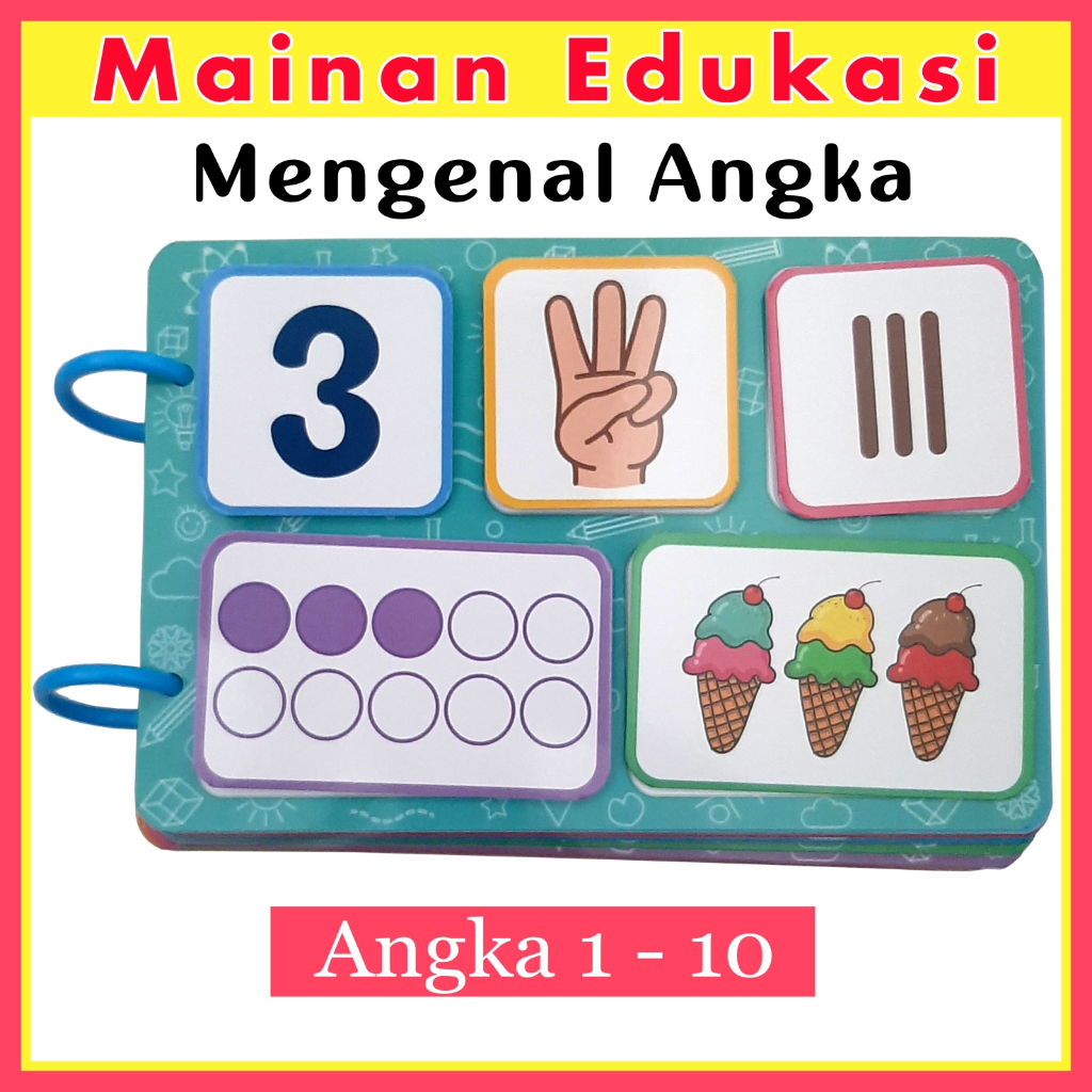 Jual Mainan Edukasi BELAJAR MENGENAL ANGKA dan BERHITUNG, book Busy ...