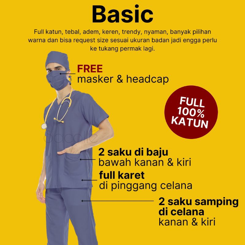 Jual READY TANPA PO!! Baju Jaga / Baju OK / Baju OKA / Baju Operasi ...