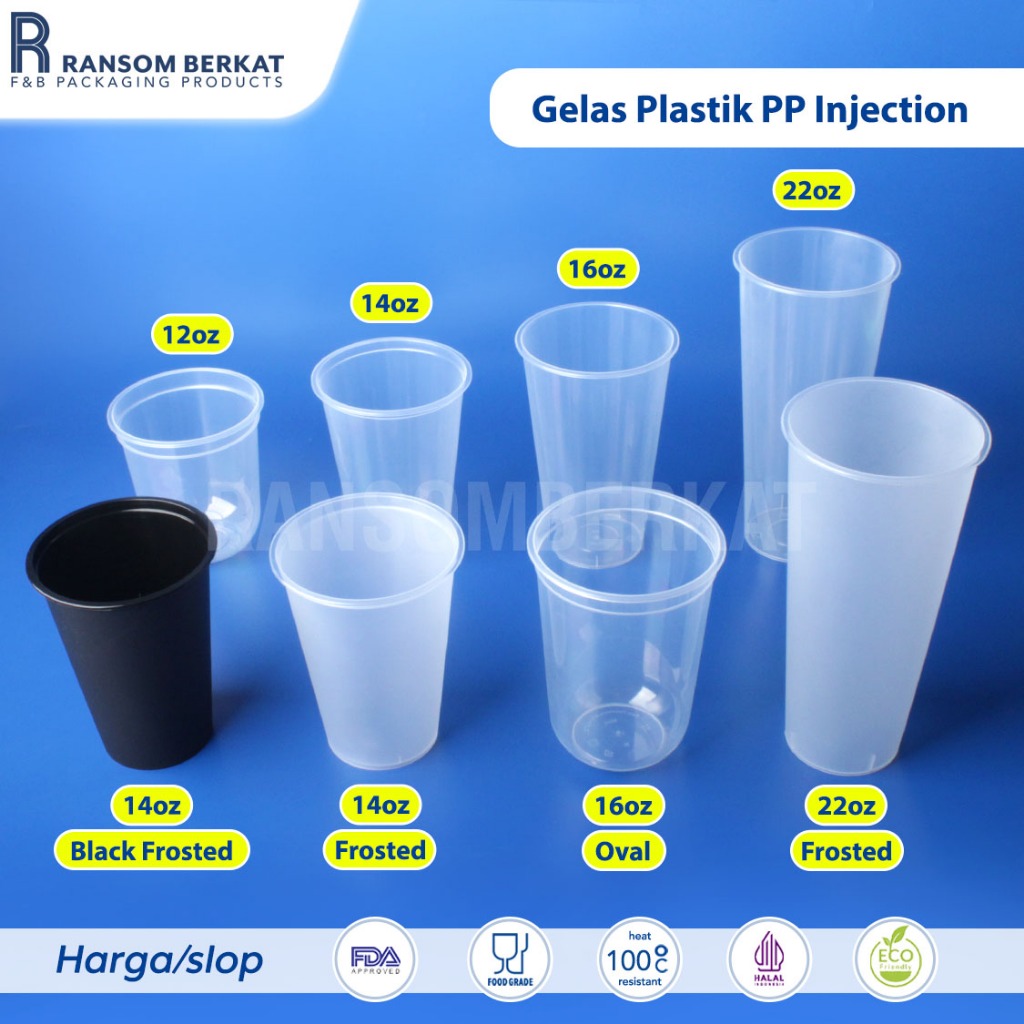 Jual Gelas Plastik Plastic Cup PP Injection | Shopee Indonesia