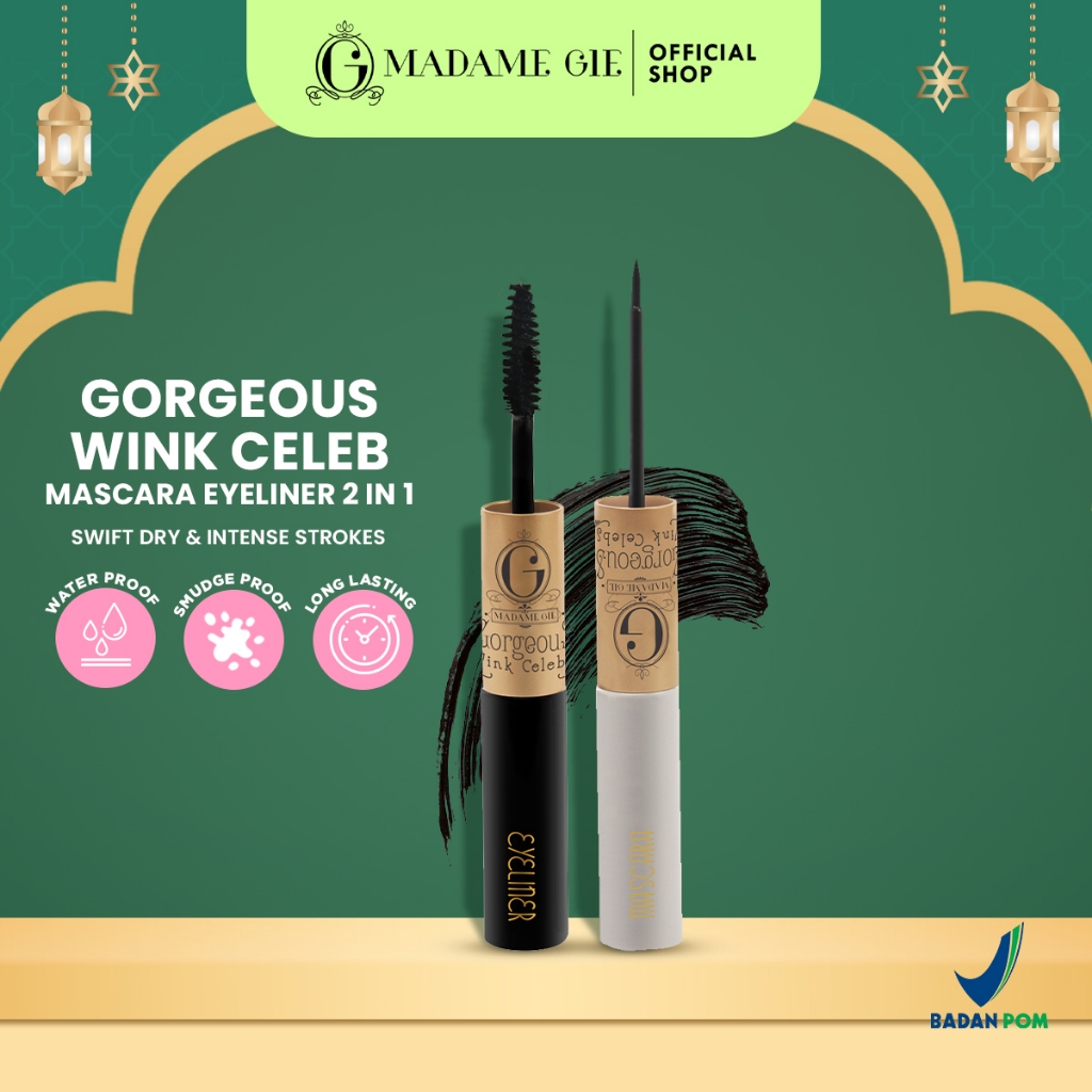 Jual Madame Gie Wink Celebs Mascara Eyeliner 2 in 1 MakeUp