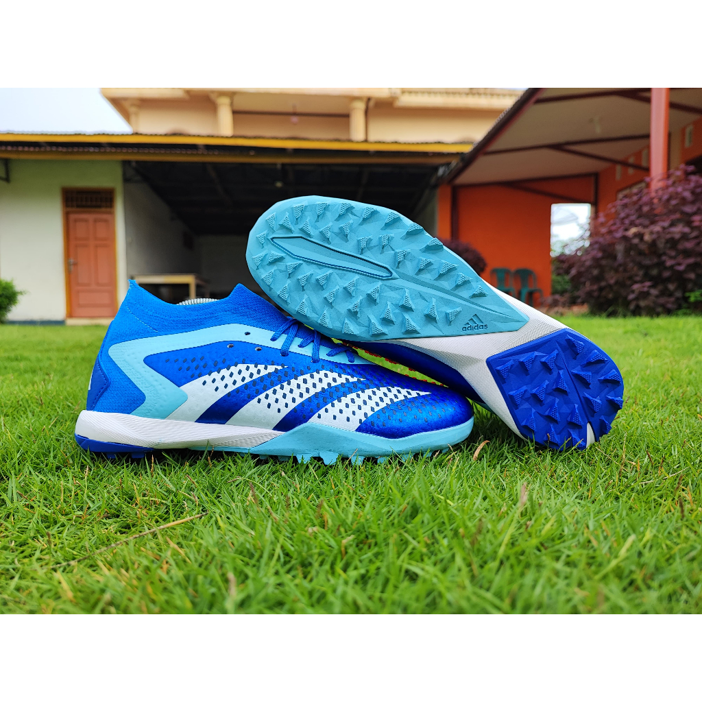 Jual Adidas Sepatu Futsal Predator Accuracy1 Turf Bright Royal White Solar Red Shopee Indonesia 9383