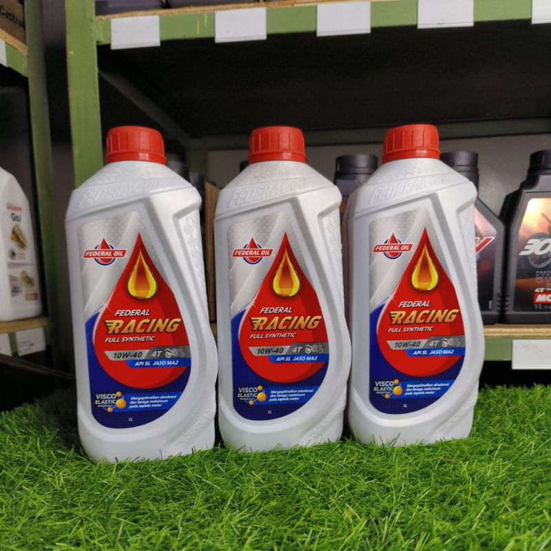 Jual OLI FEDERAL RACING FULL SYNTHETIC 10W40 1 LITER ( 100% ORIGINAL ...
