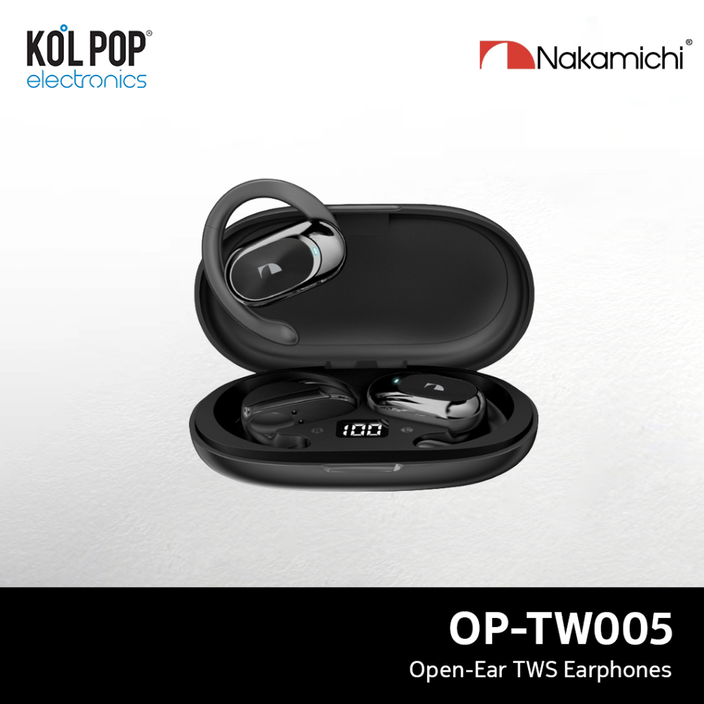 Jual Nakamichi OP TW005 Open Ear Hook True Wireless Bluetooth Earphone ...