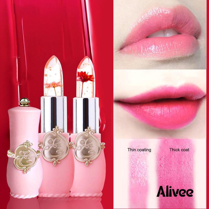 Jual EMAYMEI Jelly Crystal Lipstick / Lipstik Bunga Transparant Emaimey