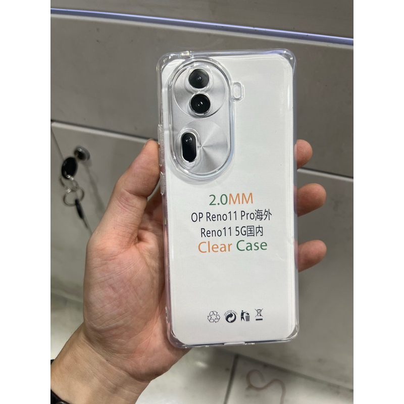 Custodia rigida per PC in plastica trasparente sottile senza cornice per Oppo Reno 14 13 12 11 10 9 Reno14 Pro Custodie posteriori per telefoni Cover Fundas  202192403