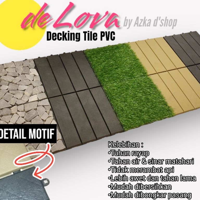 Jual Wow banget Decking Tile 3x3cm Lantai PVC bongkar pasang | Shopee ...