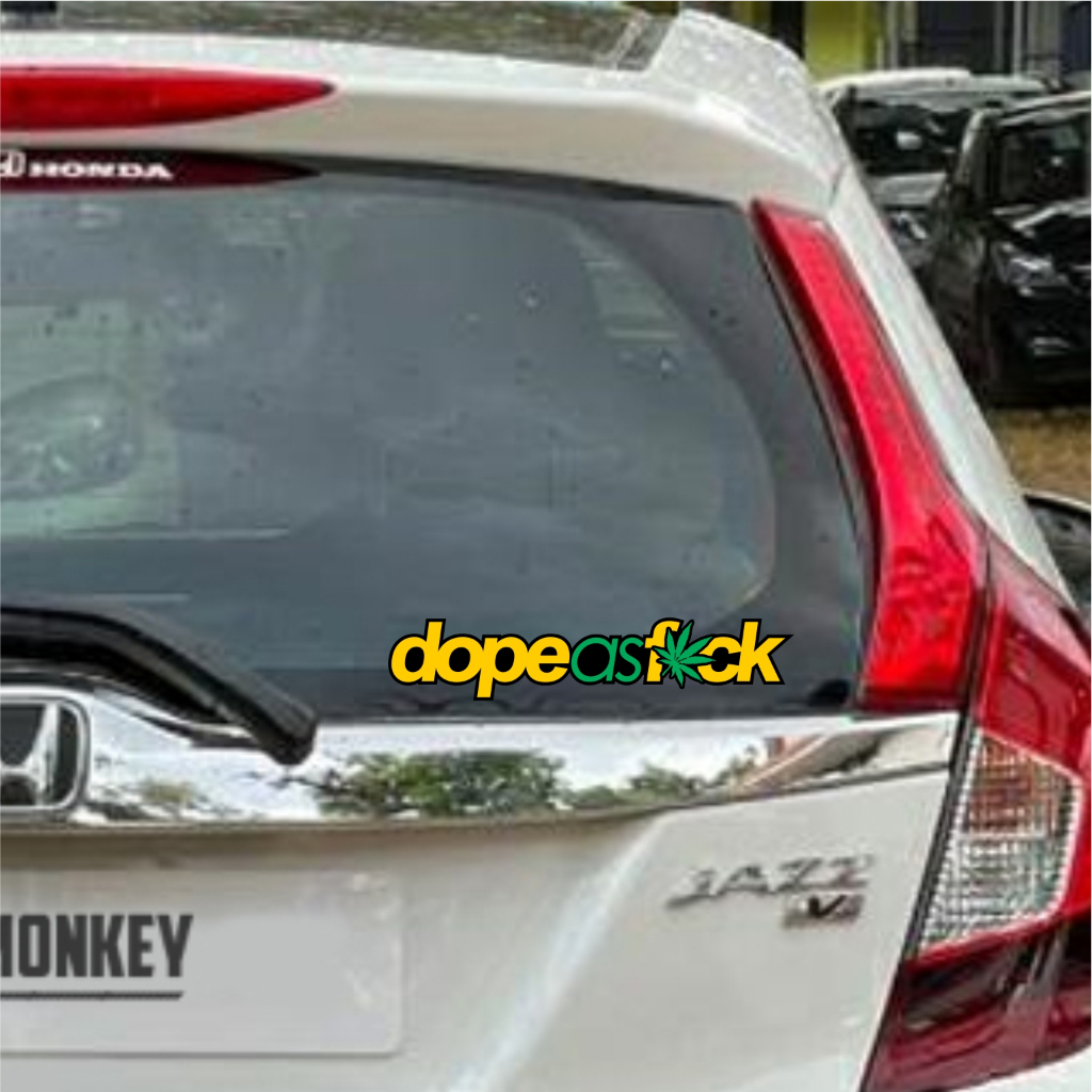 Jual cutting sticker mobil jdm stiker kaca mobil jdm dope keren murah ...