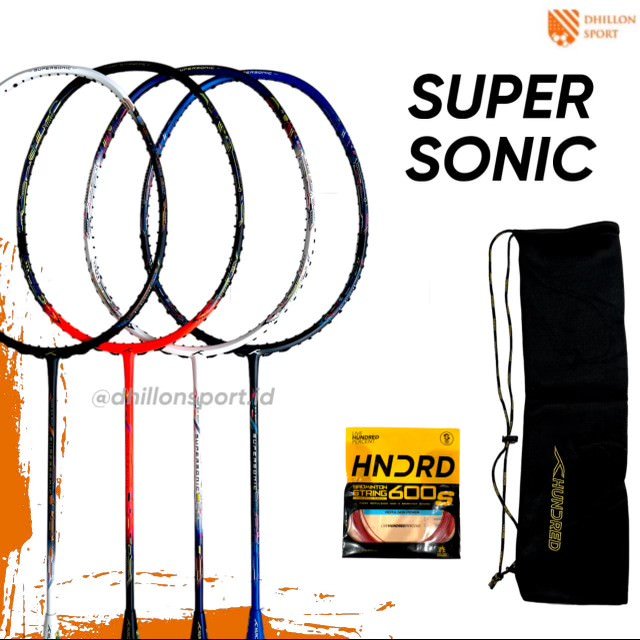 Jual Raket Badminton HUNDRED SUPERSONIC | HNDRD SUPER SONIC ORIGINAL ...