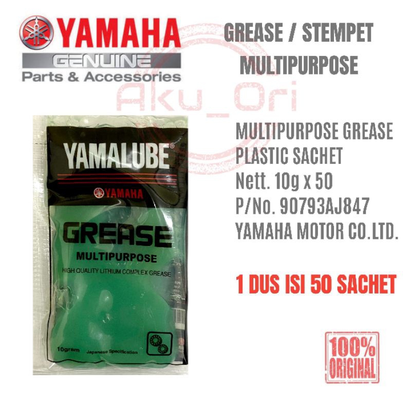 Jual 10 pcs STEMPET CVT YAMALUBE 10gr grease multipurpose gemuk pelumas