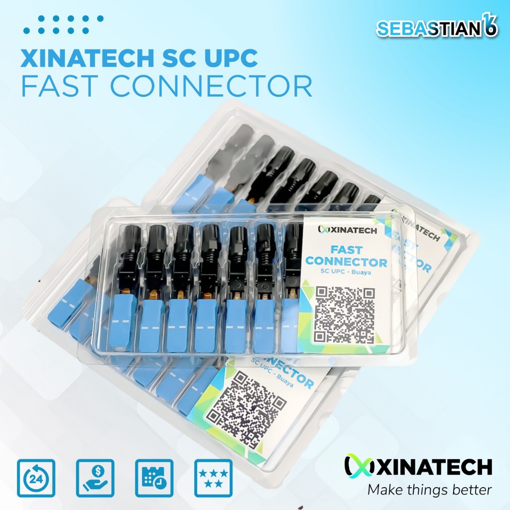 Jual [𝗛𝗶𝗴𝗵 𝗤𝘂𝗮𝗹𝗶𝘁𝘆] 10 PCS Fiber Optic FTTH Fast Connector SC UPC Fast ...