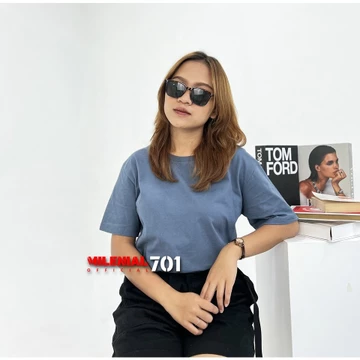 MILENIAL Kaos Polos Cotton Combed 30s Premium Lengan Pendek Kaos Reguler Unisex