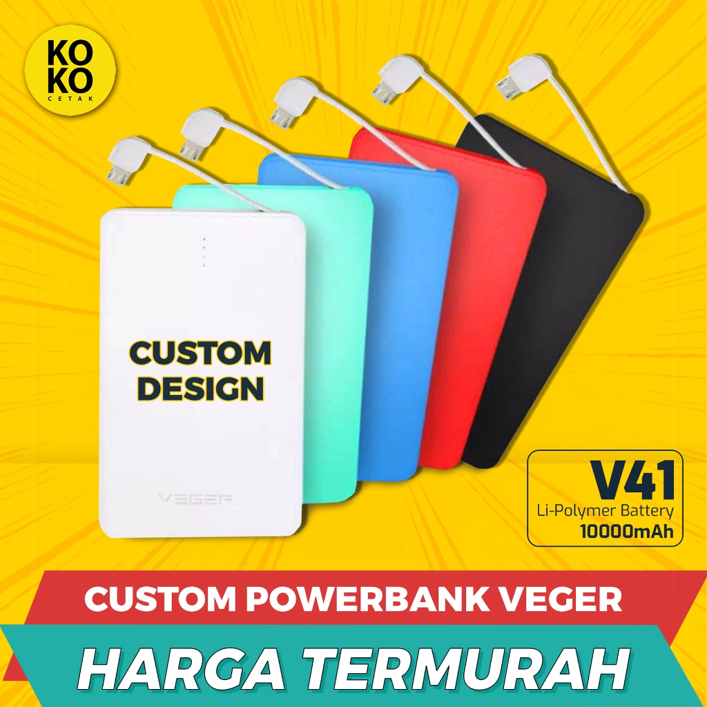 Jual Custom POWERBANK Promosi / Souvenir 10.000mAh Print UV Full Warna ...