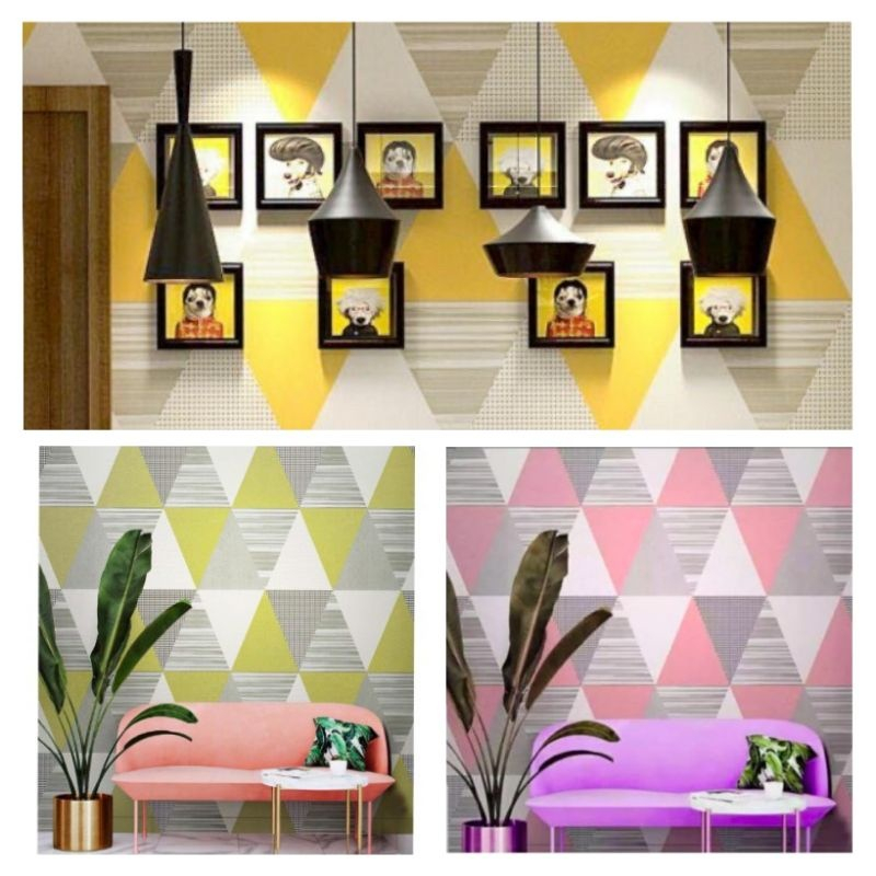 Jual WallstickerSegitiga/StickerDinding/WallpaperSticker/Wallsticker ...