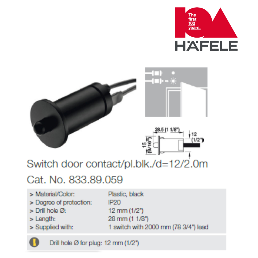 Jual Tombol Lampu Loox Push Switch Model Rocker Switch Door Hafele ...