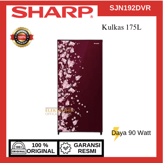 Jual SHARP KULKAS 2 PINTU SJN192DVR 175L/SJN-192DVR/SJN 192DVR/SHARP ...