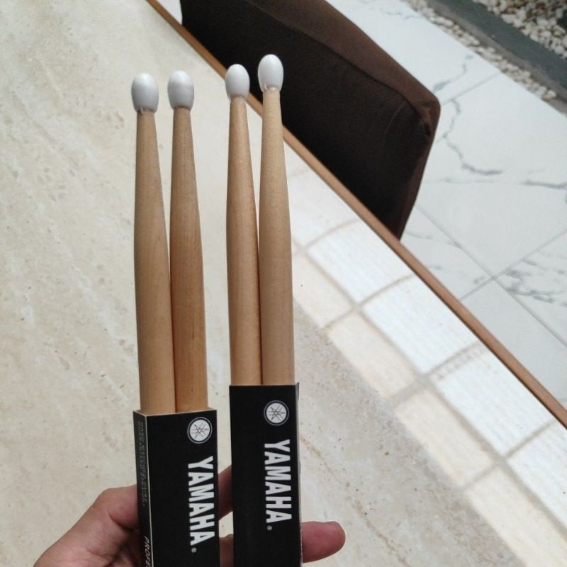 Jual Stick Drum Yamaha Nilon Tip 5A/Stik drum Yamaha ujung nilon ...