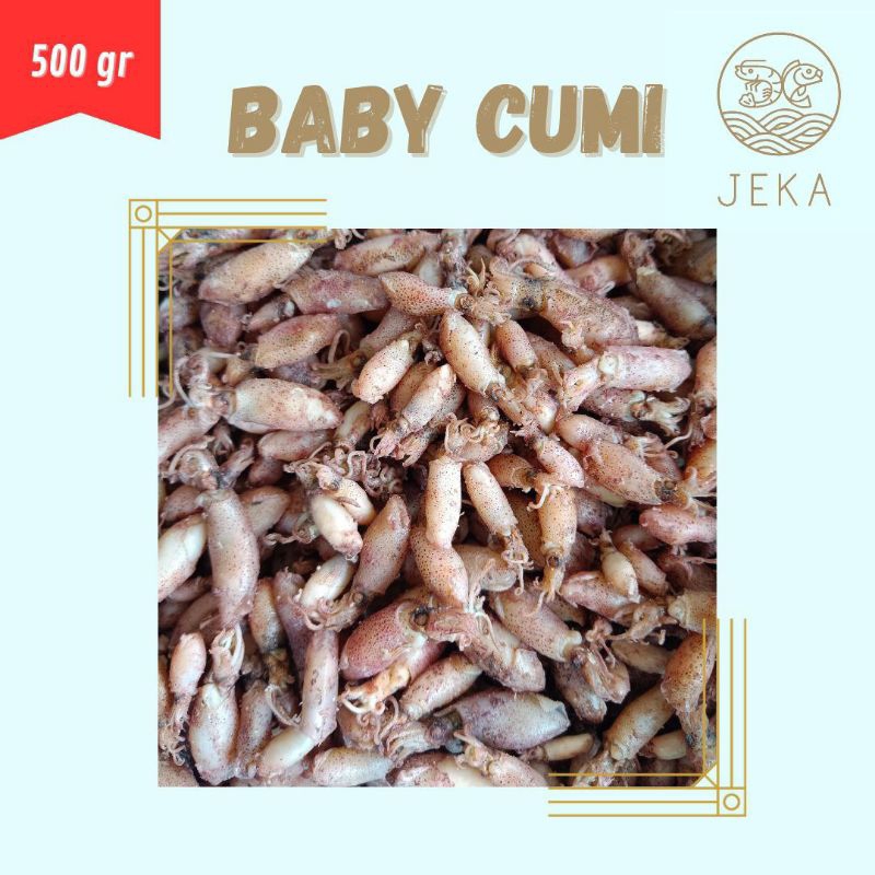 Jual 500gr Baby cumi campur ukuran Cumi baby Cumi asin kualitas bagus