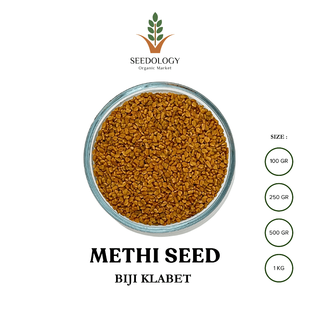 Jual Organic Methi Seed 500gr Biji Fenugreek Biji Klabet Halba