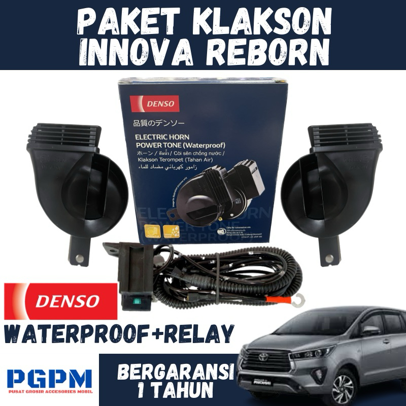 Jual Klakson Denso Keong Innova Reborn Waterproof Include Relay 12v