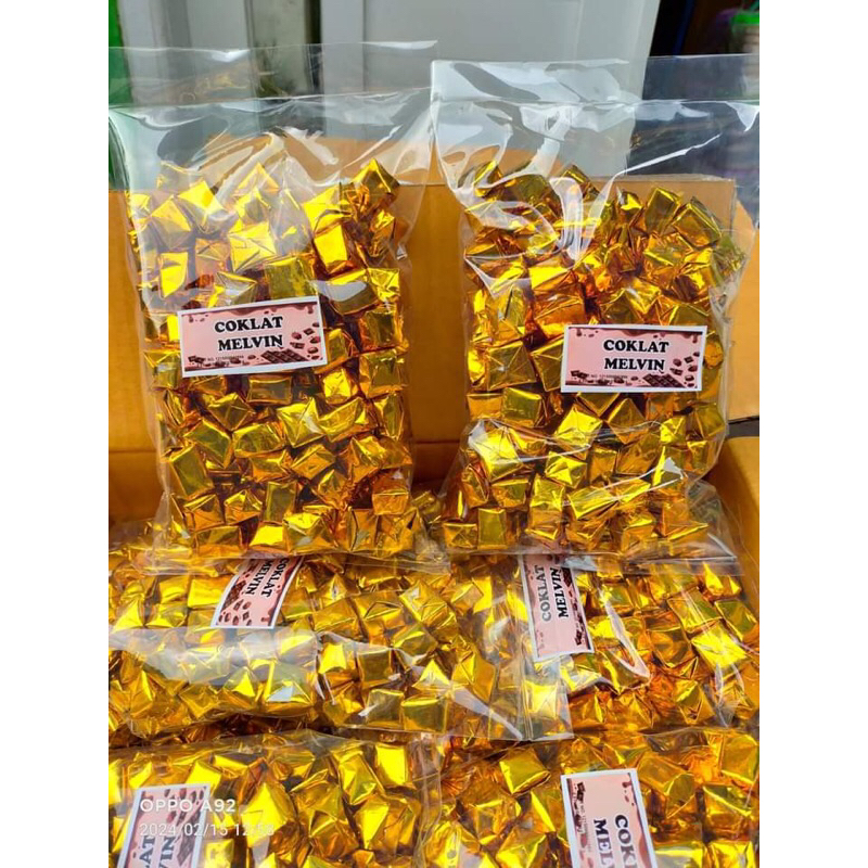 Jual Coklat Melvin 1Kg isi 150pcs | Rasa coklat banget | Coklat enak ...