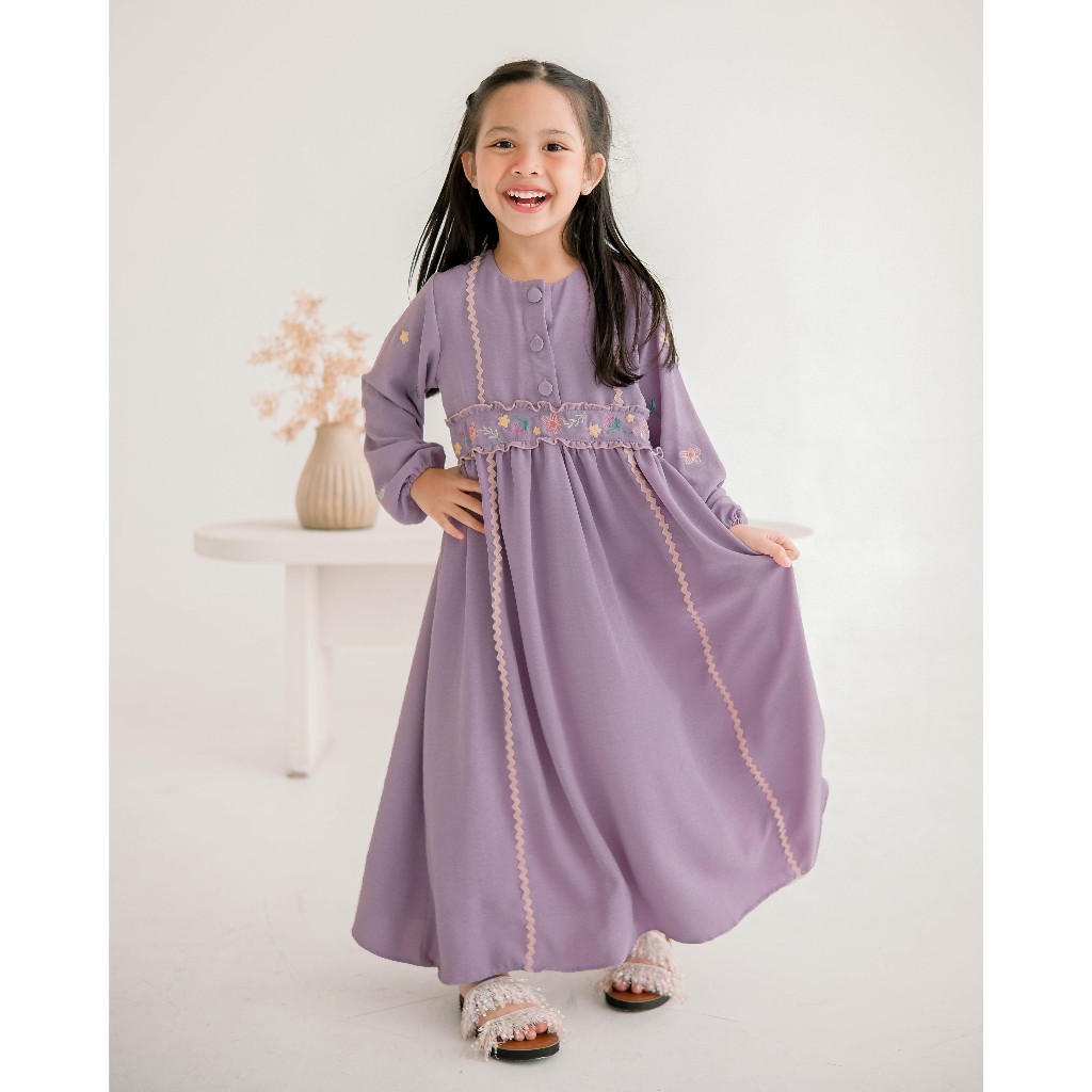 Jual RAWIYA MAXI DRESS Dress Anak Baju Muslim Anak Perempuan Baju
