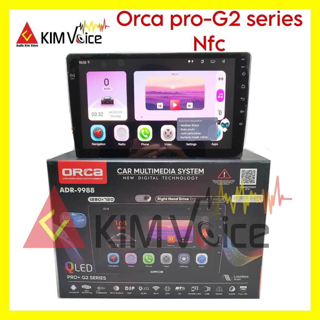 Jual Head Unit Android Orca Pro Gen Adr Ram Gb Gb Layar