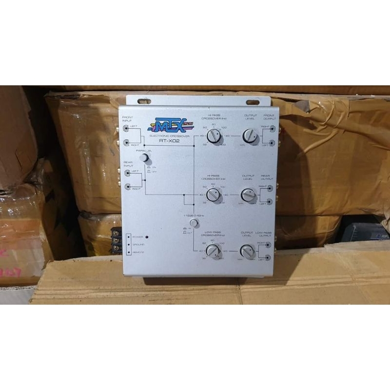 Jual preamp audio control crossover aktif 3way MTX RT-X02 second bekas ...