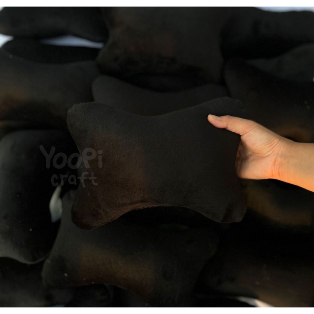 Jual Headrest Bantal Mobil Polos Kain Yelvo Lembut (Premium Quality ...