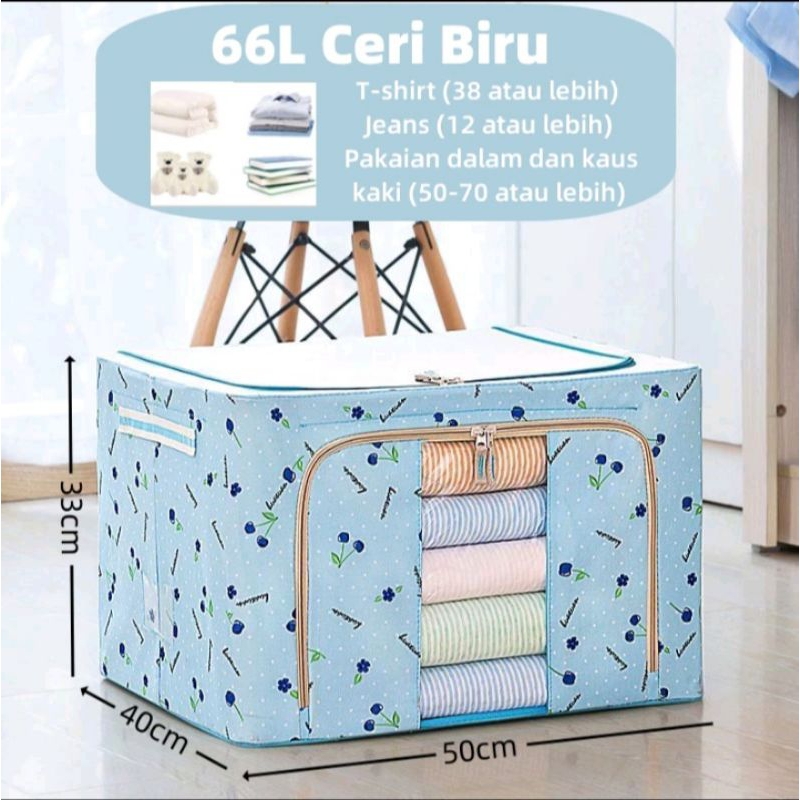 Jual BEST Storage Box 66 Liter Big Storage Box 66 L Frame Baja Double ...