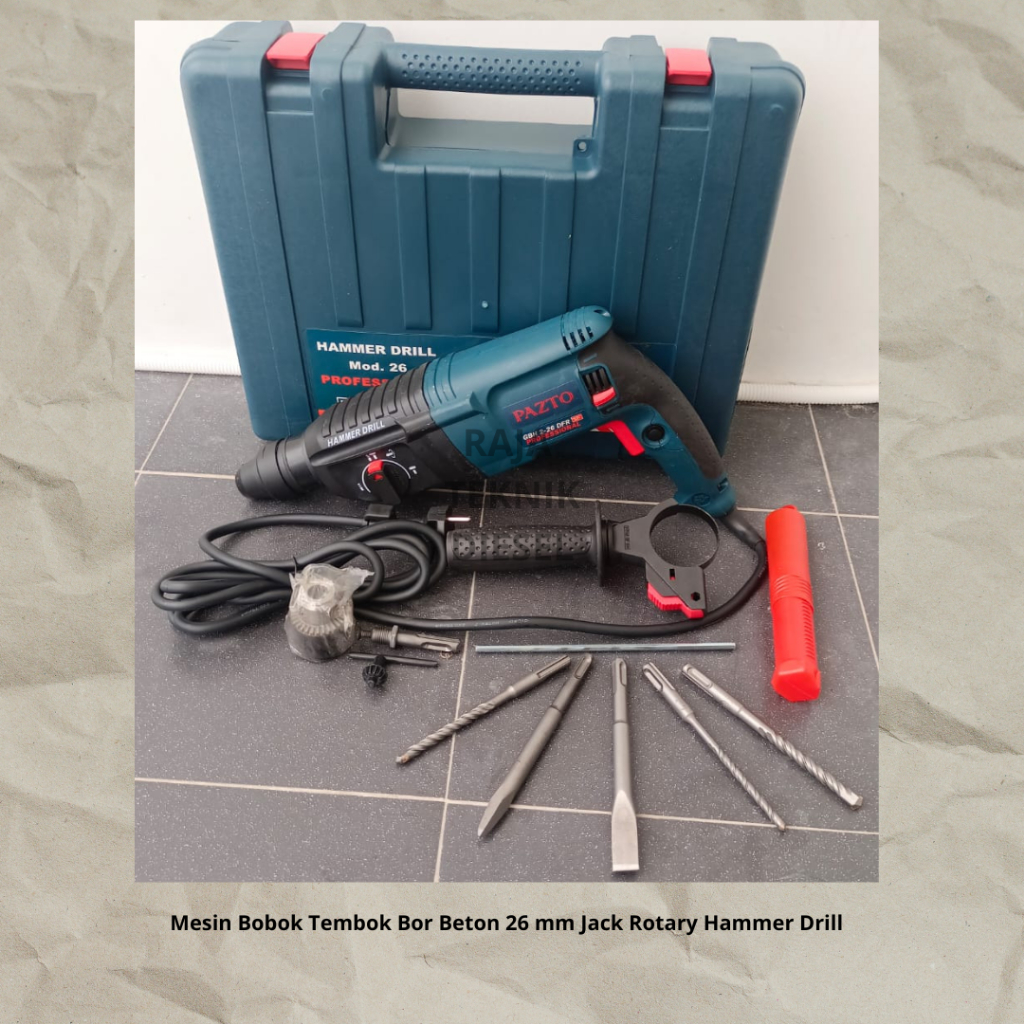 Jual Mesin Bobok Tembok Bor Beton 26 mm Jack Rotary Hammer Drill