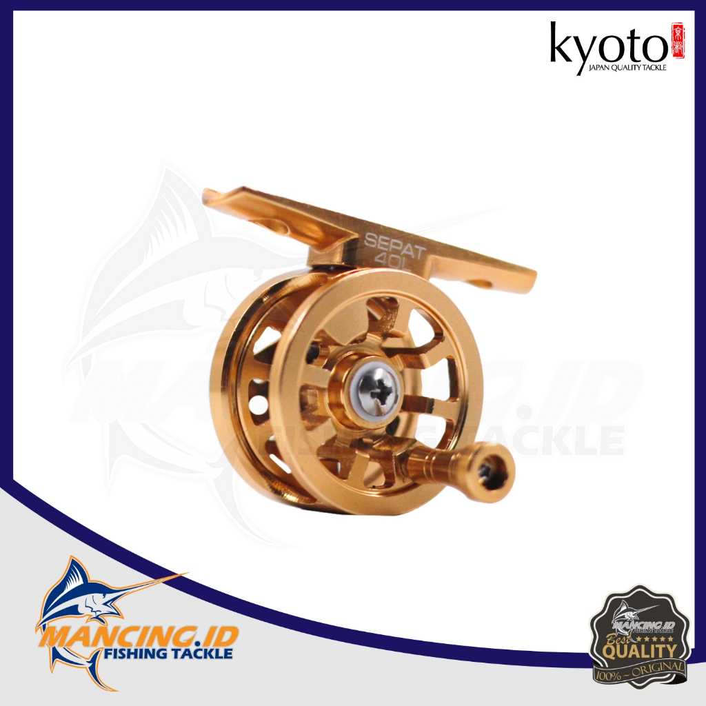 Jual Kyoto SEPAT 40L Handle Kiri Reel Mini Tokos Full Metal | Shopee ...