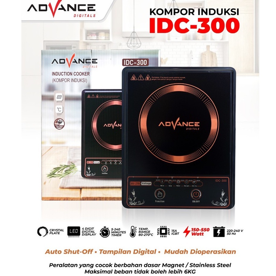 Jual Advance Induction Cooker IDCE1 Kompor Listrik Induksi IDCE1 FREE