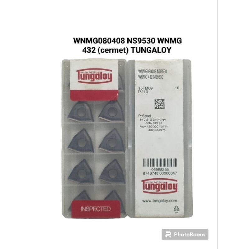 10 Tungaloy VCMT 160404-PS NS9530 Wendeschneidplatten – Hartmetall, Zum Drehen – Aus Japan