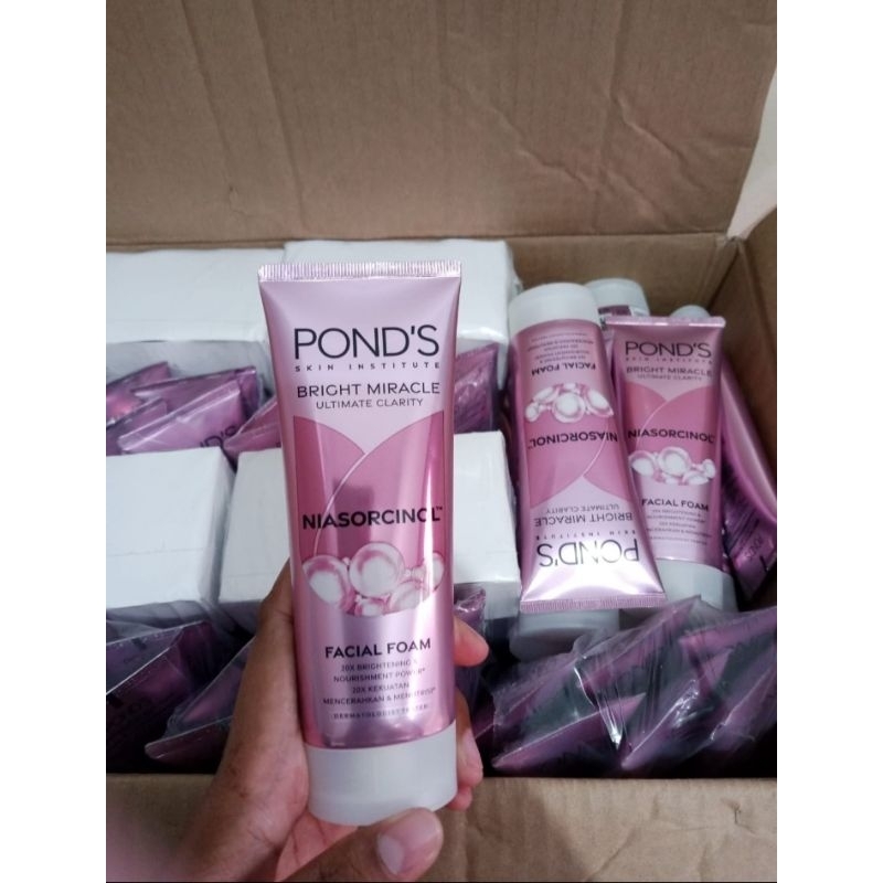 Jual Ponds Bright Miracle Ultimate Clarity Facial Foam 100 Gram