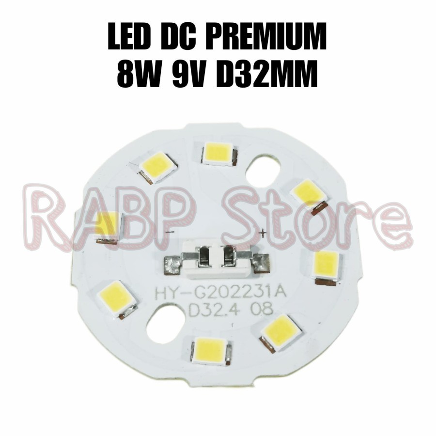 Jual PCB LED DC PREMIUM 8W 9V DIAMETER 32MM BERKUALITAS SUDAH PAKAI ...