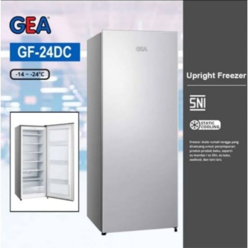 Jual Gea Gf Dc Rak Upright Freezer Static Cooling System Garansi Resmi Shopee Indonesia