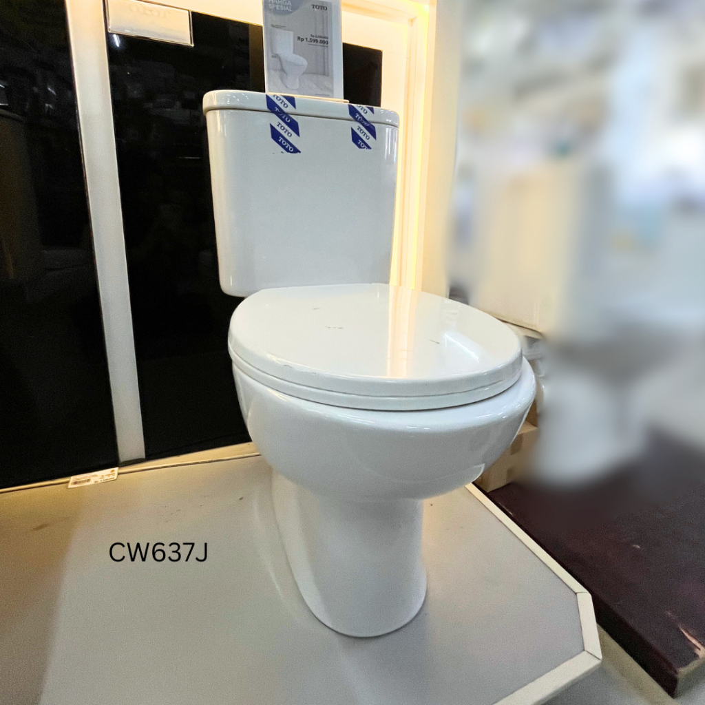 Jual CLOSET DUDUK TOTO CW 637J / KLOSET DUDUK TOTO CW637J +TC505 SINGLE ...