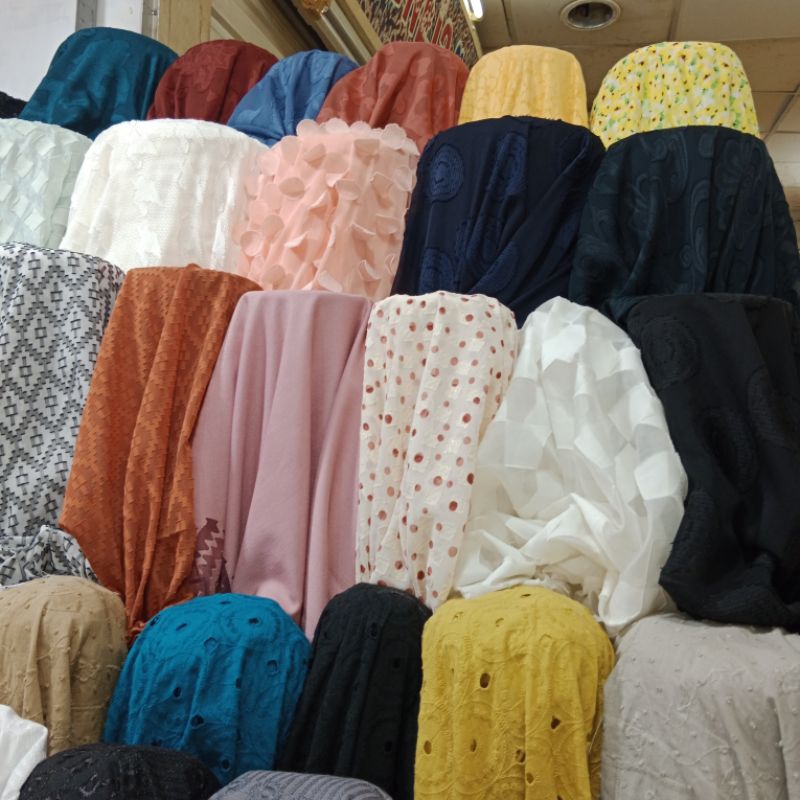Jual BAHAN KAIN SIFON EMBOS_BAHAN MOTIF( HARGA 1/2METER) | Shopee Indonesia