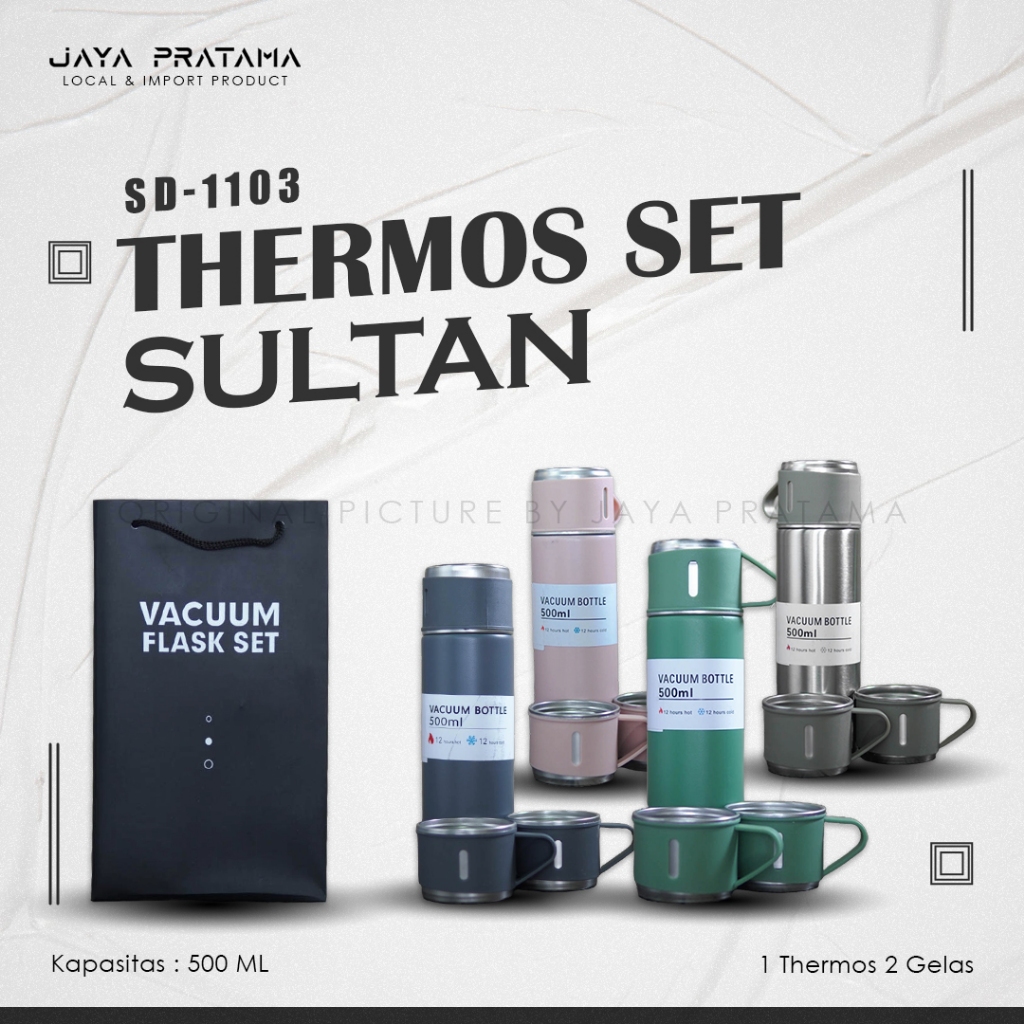 Jual TERMOS SET SULTAN 500 ML + BOX HAMPER TUMBLER BOTOL MINUM SET ...