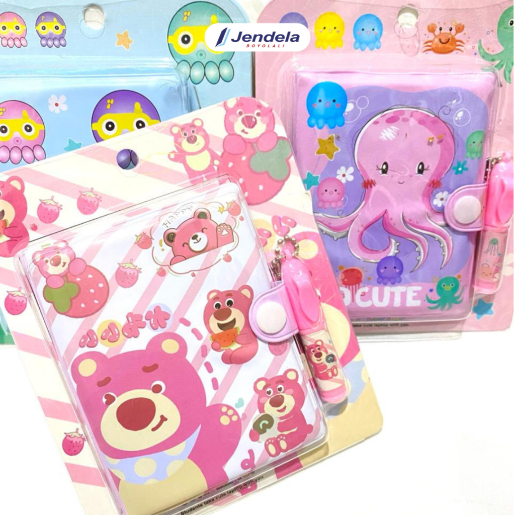 Jual Buku Dairy Kancing Karakter Lucu Lotso One Piece Notebook Memo ...