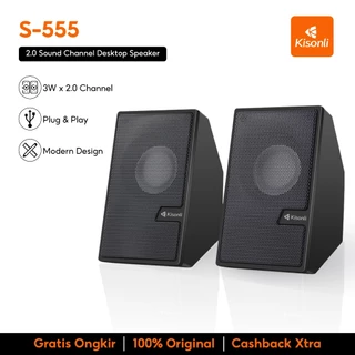 KISONLI Speaker Gaming Laptop / Komputer S555 Strong Bass And Compatibility