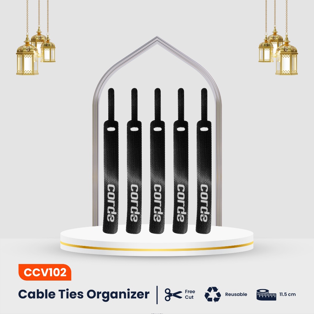 Jual Velcro CORDE Cable Ties Organizer Wire Winder Tali Ikat Kabel ...