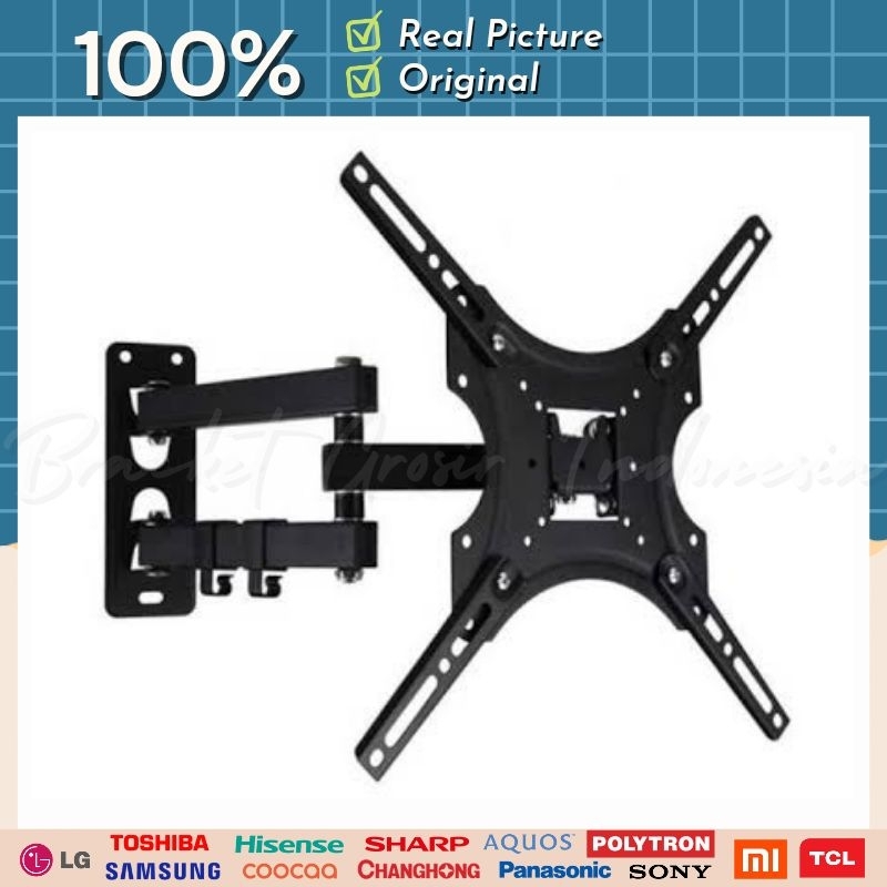 Jual Bracket TV Swivel 30 s/d 43 inch braket breket tv swivel lengan ...