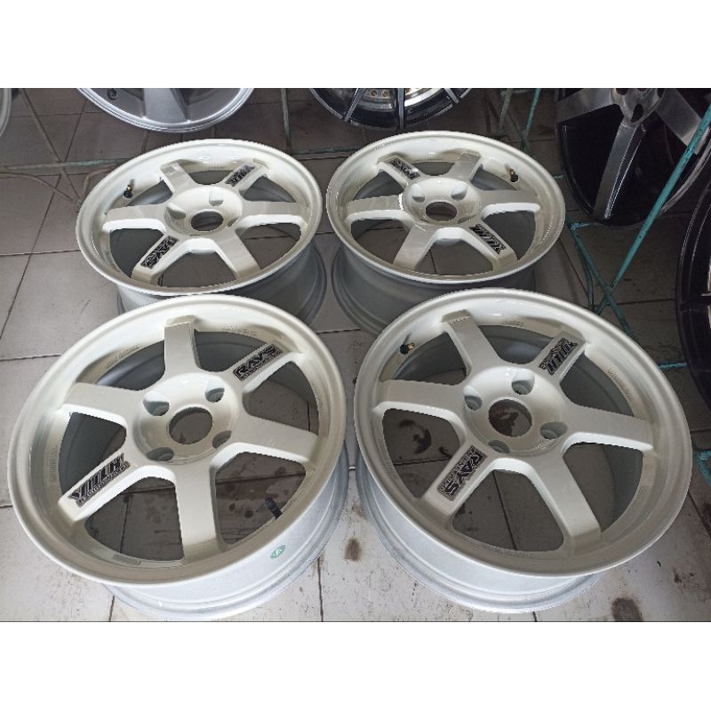 Jual velg TE37 ring 16 lebar 7 rata single pcd 4x114 | Shopee Indonesia