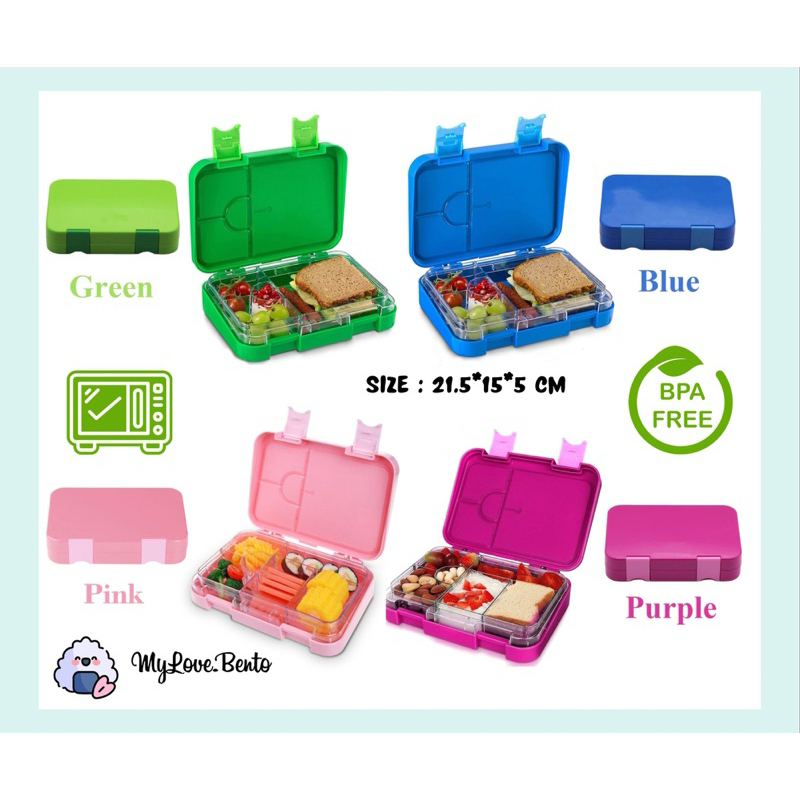 Jual Bento Box Kotak Makan Rantang Lunchbox Lunch Box Leakproof Kotak ...