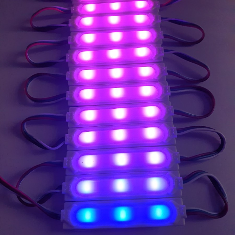 Jual LED Modul RGB DC 12V RGB Running 3 Mata IP65 | Shopee Indonesia