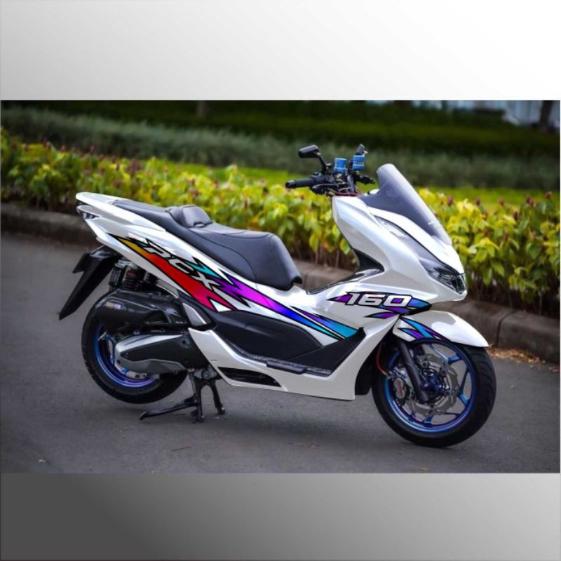 Jual stiker decal variasi motor Honda PCX 160/150 full body striping ...